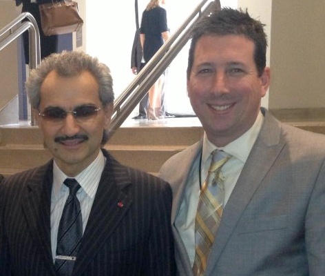 Scott Schober with Al-Waleed bin Talal