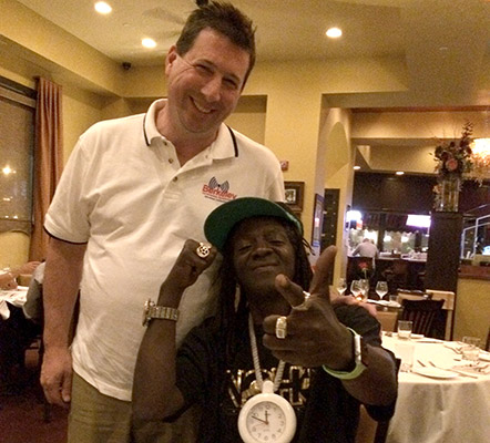 Scott Schober with Flava Flav