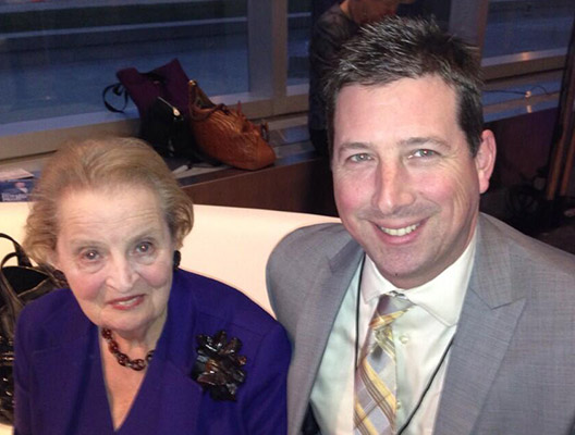 Scott Schober with Madelaine Albright